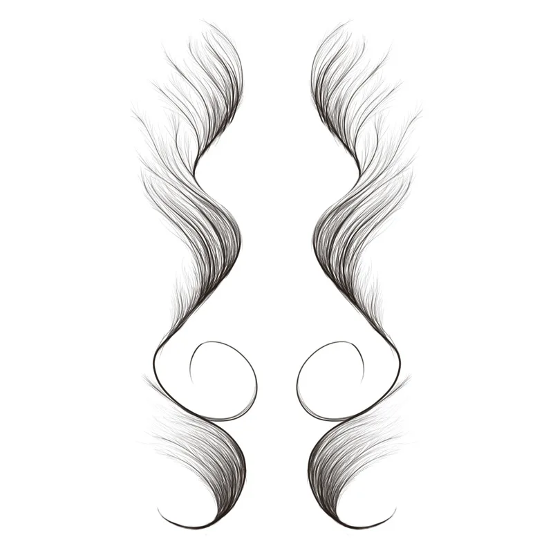 Baby Bangs Tattoo Baby Hair Edge Tattoo Hairline Edge Sticker