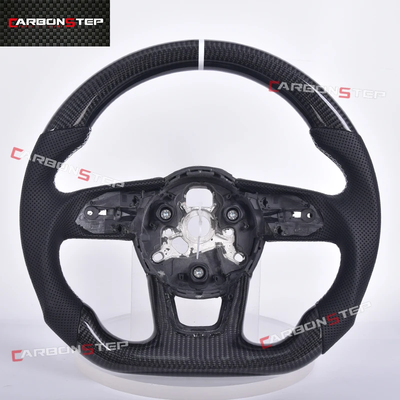 

Автомобильное рулевое колесо из углеродного волокна под заказ для Audis Q7 Q5 Q3 Q8 Rs3 Rs5 Rs8 A3 A4 A5