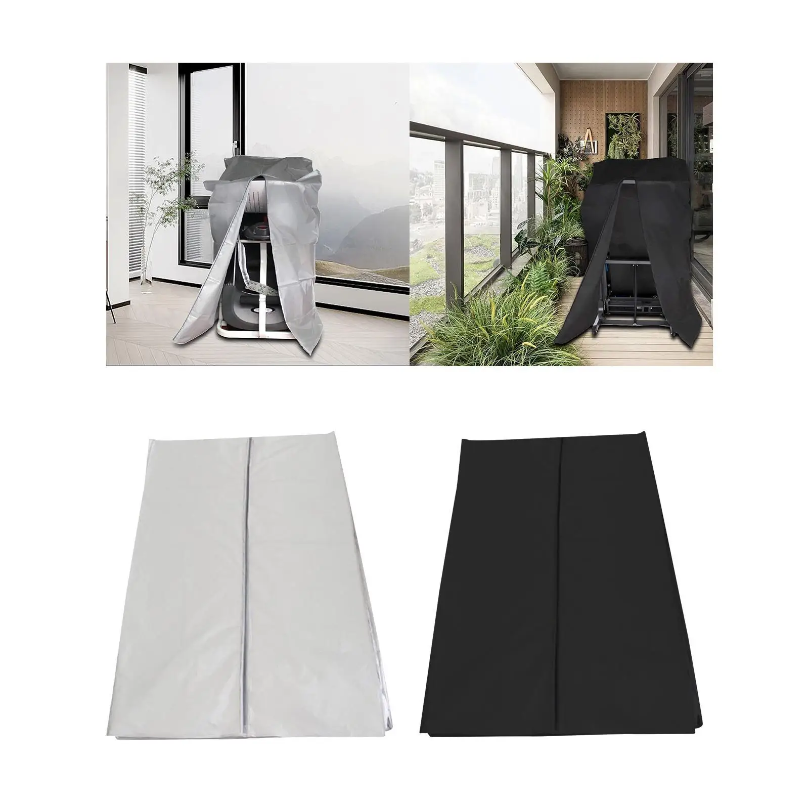 Folding Treadmill Cover Running Jogging Machine Cover Oxford Cloth Heavy Duty Dustproof for Home Gym Garage Fitness Equipment