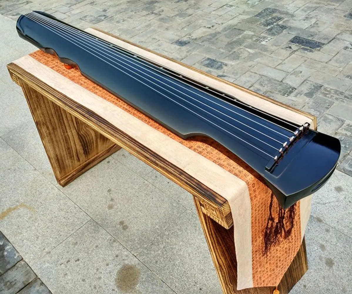 Description Picture 5 of item7 Strings Zither Wood Handmade Guzheng with Accessories Traditional Chinese Musical Instrument Beginner Stringed Instruments