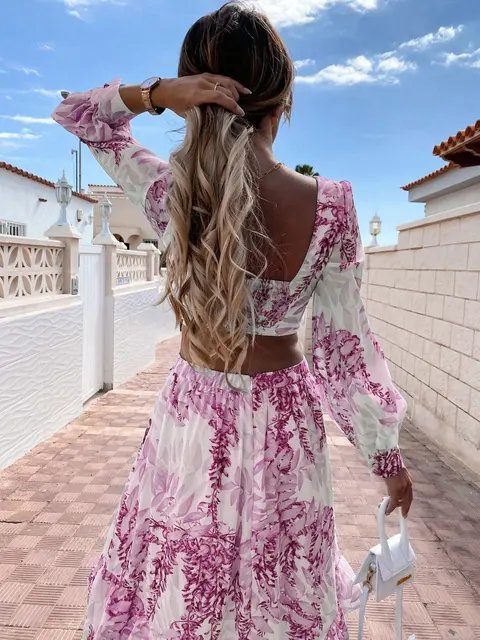 Women Tunic Beach Cover Up 2022 Summer Sexy V-Neck Backless Hollow Out Lantern Sleeve Maxi Dress Female Club Party Long Dresses 4