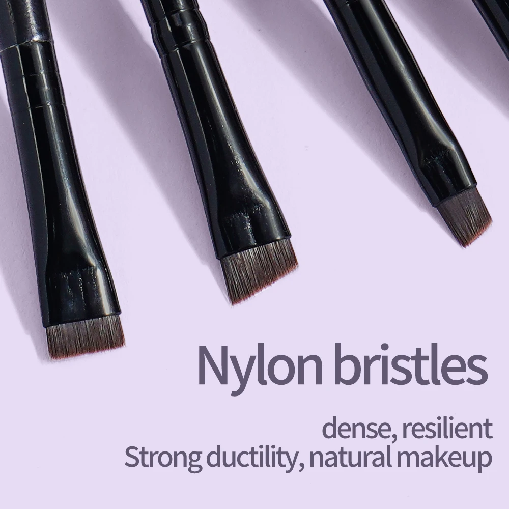 Makeup Brush Set Makeup Brush Makeup Tool Set Makeup Tool MAANGE 4 Pieces Eyebrow Contour Makeup Brush Eyeliner Brush Portable Small Angle Eyebrow For Female Makeup Beauty Tool