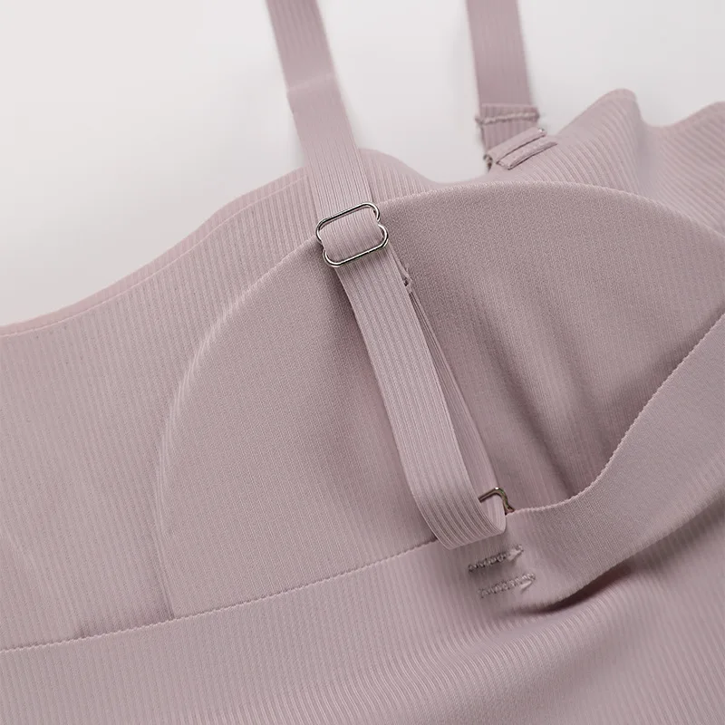 Women Sexy Slim Sports Bra Comfortable Wireless Underwire Fashion Removable Chest Pad Bralette Thin Invisible Padded Brassiere