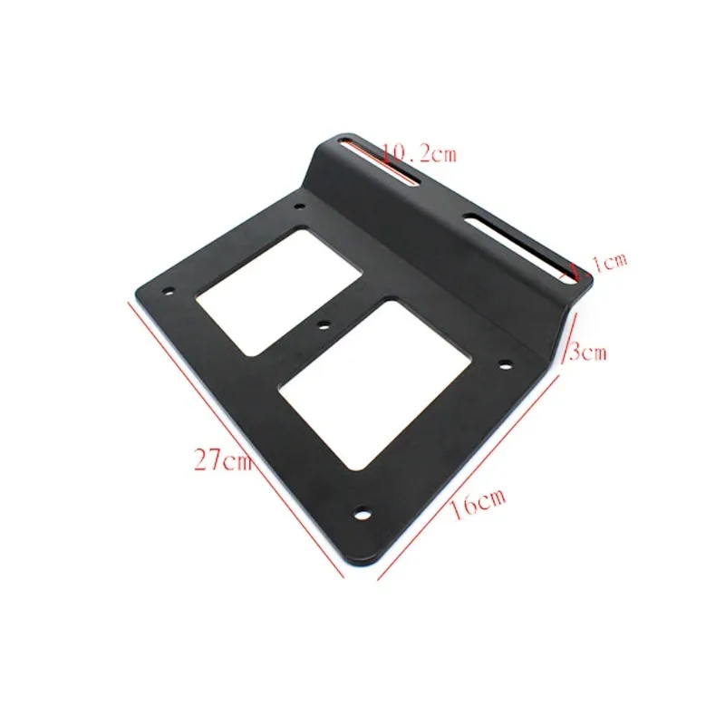 Pair Motorcycle Black Universal Saddle Bags Mount Support Guards Side Bag Brackets For Kawasaki Honda Yamaha Suzuki Harley