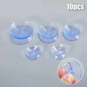 Crochets à ventouse adhésifs en PVC, coussinets à ventouse, support de bain  avec écrou à vis pour porte de voiture en verre, 2 pièces, 5 pièces -  AliExpress