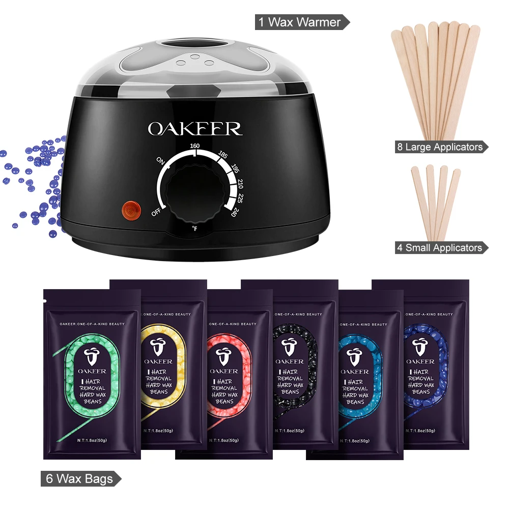 

Wax Heater Kit Professional Wax Warmer Hair Removal Kit Depilation Wax Melts Dipping Pot Depilatory Wax Beans Spa Depilatoria