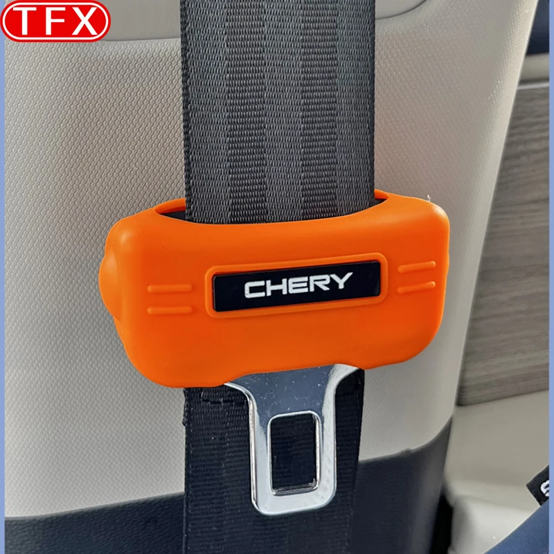 

For Chery Arrizo 8 2022-2024 Car Styling Specialized Seat Belt Protective Cover with Fixed Snap-In Collision Protection Interior