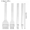 MIUSIE 1Pcs 3/4/5/6mm Spacing Punch Tool For Leather Hole Punches Tool Lacing Stitching Sewing Leather Craft Tools 1/2/4/6 Prong 2