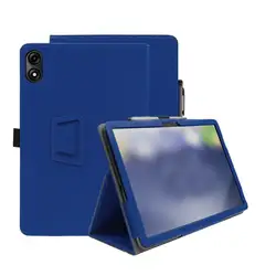 Enhanced Protective Tablet Case with Hand Strap, 10.92 Inch, Black (Blue)