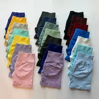 Impact Shorts Women Low Ribbed Band Gym Shorts Fitness Biker Short Workout Scrunch Butt Yoga Seamless Tights 1