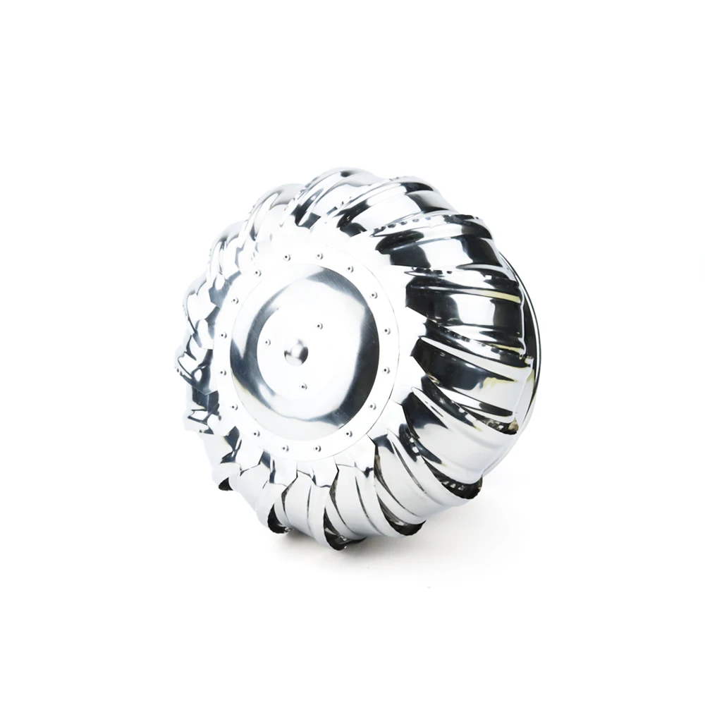 Roof Ventilator Ventilation Fan 110mm Stainless Steel Roof Ventilator Wind Turbines Air Vent Attic Ventilator Pipefit Roof Ventilating Fan