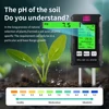 6 in 1 Soil Tester PH Temperature Humidity Meter Nutrient Moisture Fertility Meter Sunlight Air Moisture Detector for Gardening 4