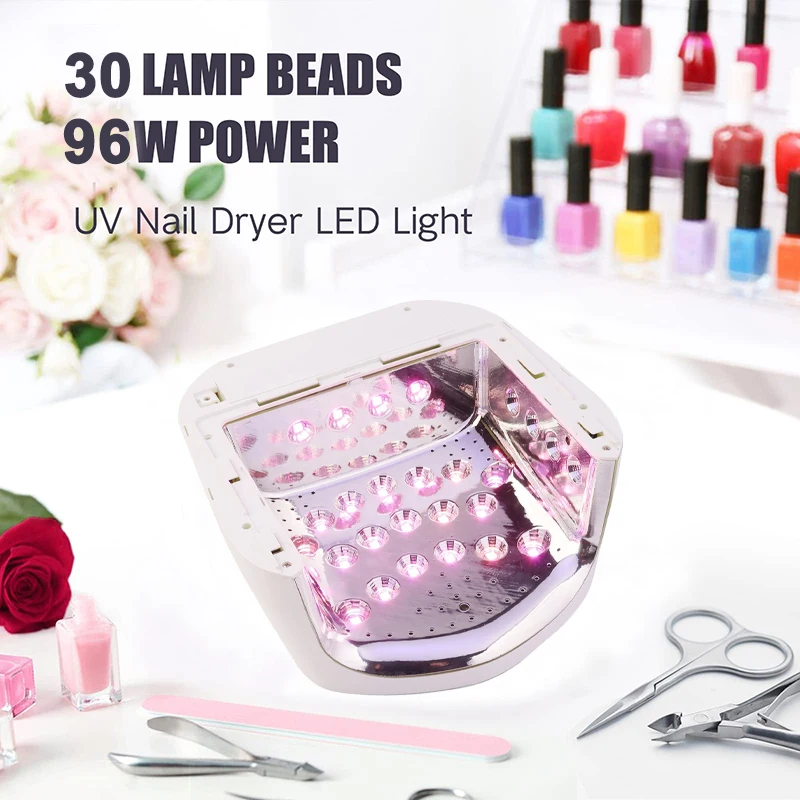 New Arrival Nail Gel Polish Curing 96W Rechargeable Cordless Cure LED Nail Lamp Sun UV Gel Dryer Nail Lamp For Salon Manicure 4