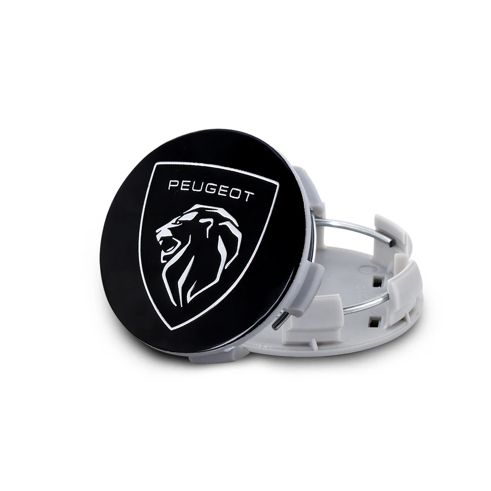 4 Stück 60mm Auto-Radnabenkappen-Embleme für Peugeot 206 3008 308 307 106 407 208 207 107 2008 508 408 5008 – Detail 6