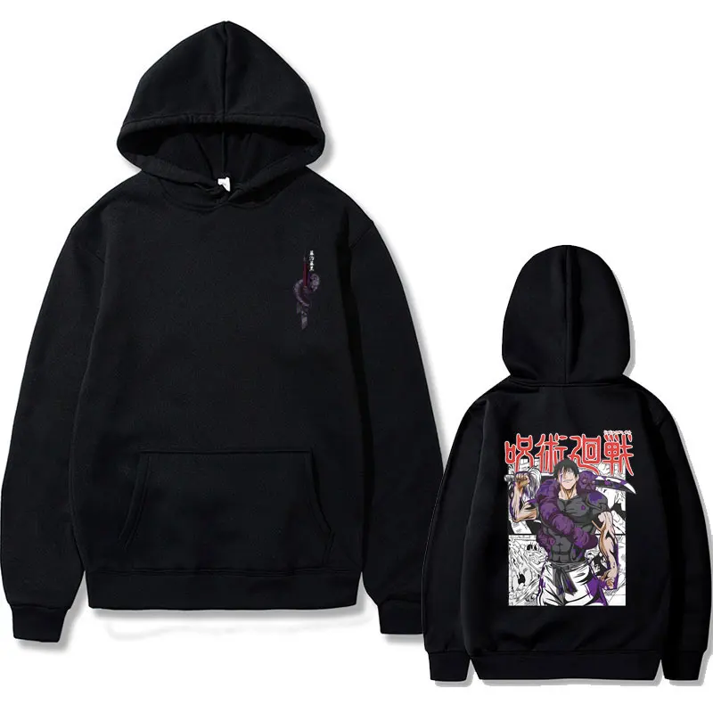 

Japanese Anime Jujutsu Kaisen Fushiguro Toji Double Sided Print Hoodie Men Women Manga Oversized Sportswear Men's Casual Hoody