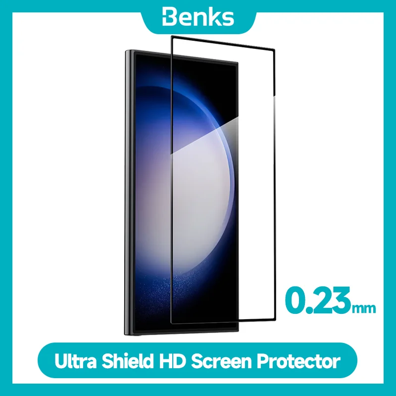 Benks HD Screen Protector for Samsung Galaxy S24 ultra S24+ Full Coverage Film, 0.23mm