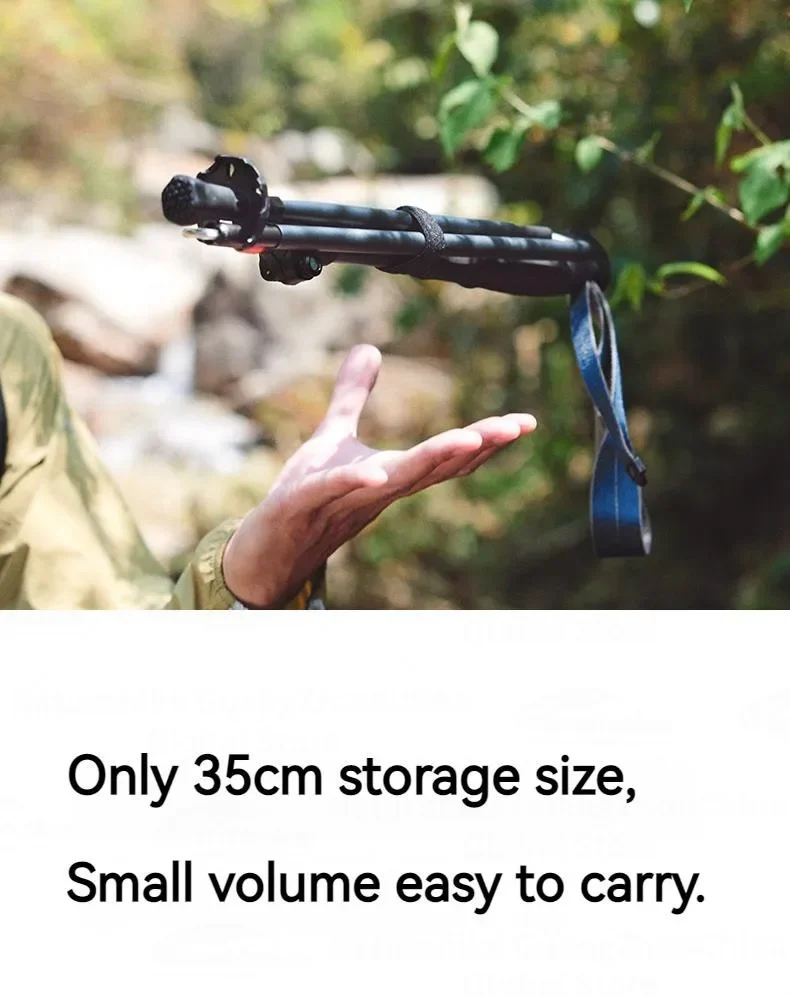 Description Picture 5 of itemNaturehike Trekking Poles Carbon Fiber Collapsible Telescopic Sticks 5-Section Lightweight Walking Climbing Hiking Stick Sticks