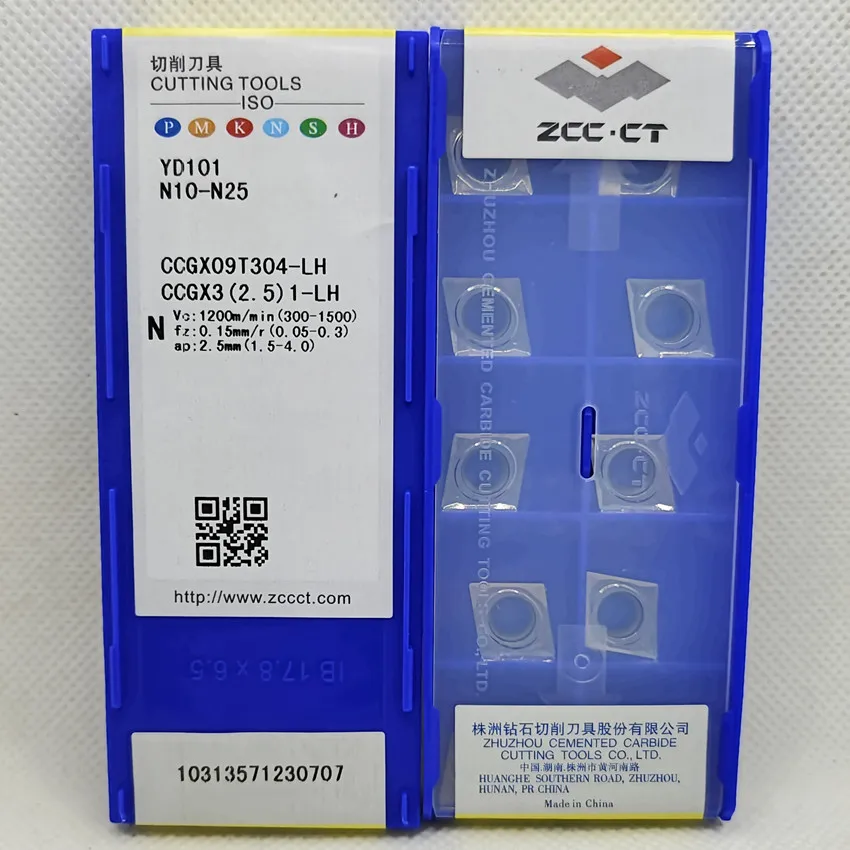 

CCGX09T302-LH YD101/CCGX09T304-LH YD101/CCGX09T308-LH YD101 CCGX09T302 CCGX09T304 09T308 ZCC.CT CNC carbide inserts 10pcs/box