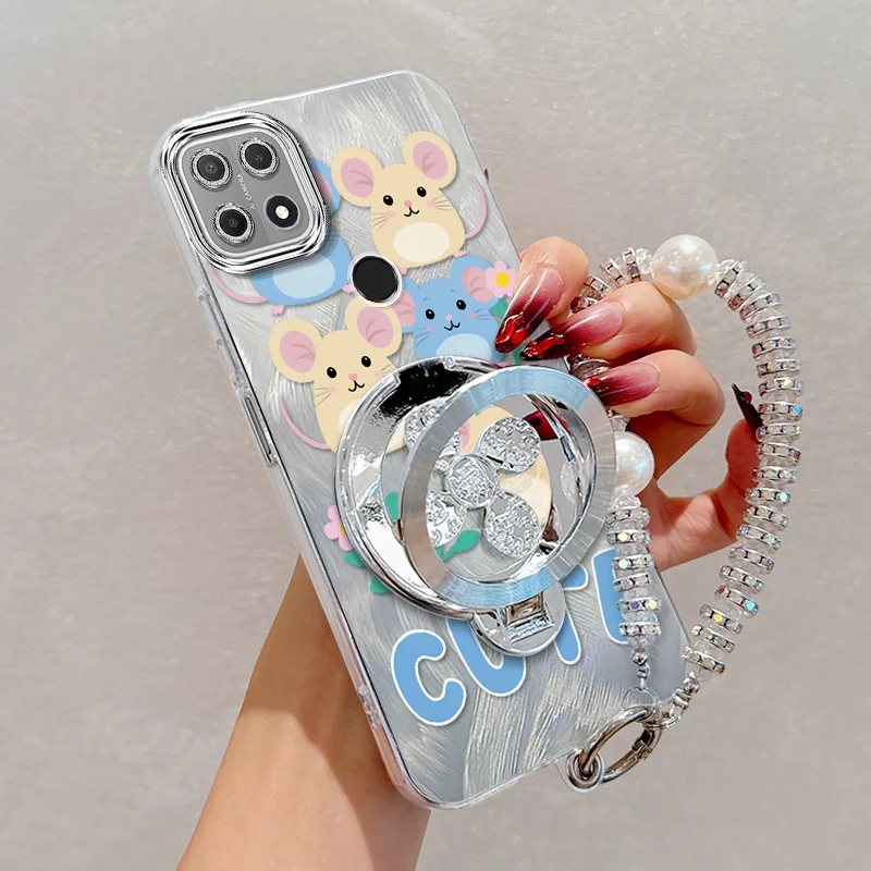 Cute Mouse Phone Case Set with Lanyard & Stand - 3 Piece Bundle