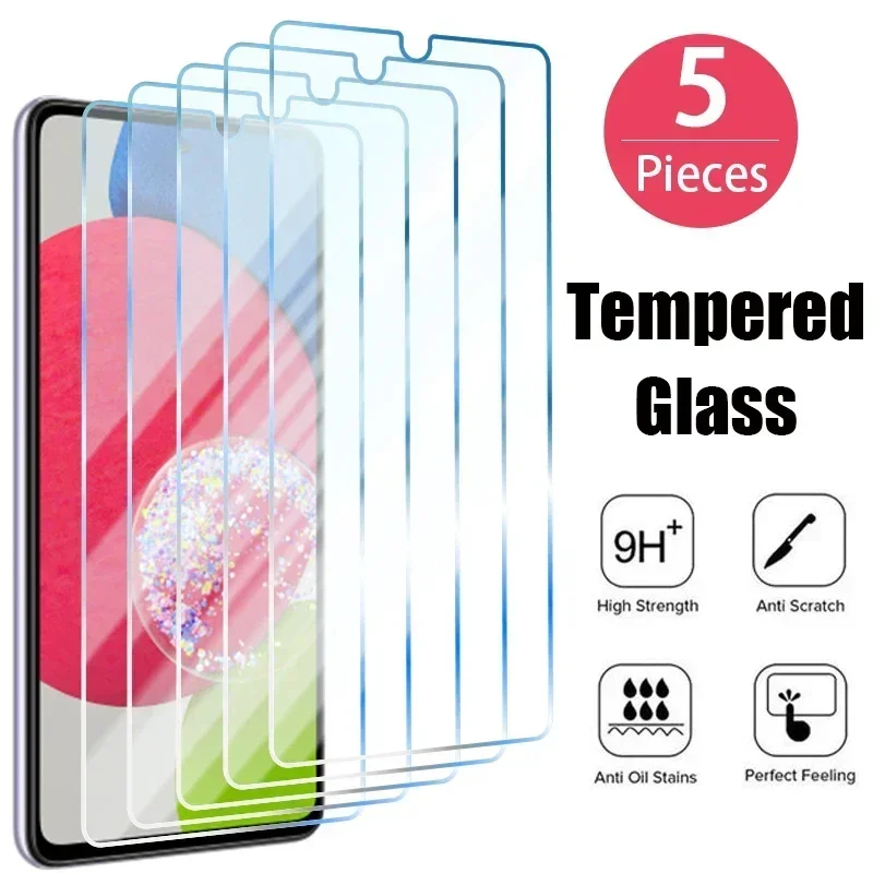 

5 шт., Защитное стекло для Samsung A73 A53 A12 A32 A22 A52S