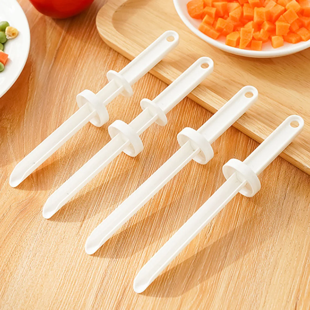 4 Pcs Meat Marinade Injector Kitchen Fish Intestine Corer Handheld Filling Barbecue