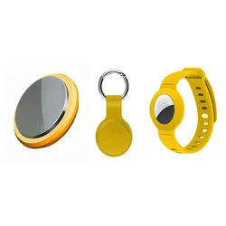 Compact Smart Tracker - Bluetooth Anti - Loss Device for Pets, Kids, and Personal Belongings (Orange  A Set)