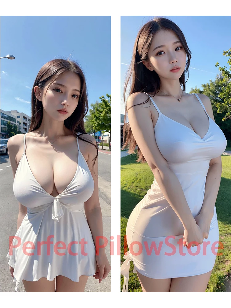 

Dakimakura anime large breasts beautiful girl AI illustration Double-sided Print Life-size body pillows cover Adult pillowcase
