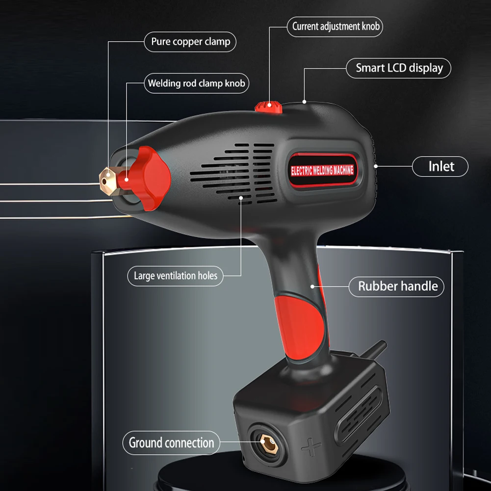 KKMOON 3800W Intelligent Handheld Electric Arc Welding Machine Digital Electrodeless Current Adjustable Portable DIY Tool 3