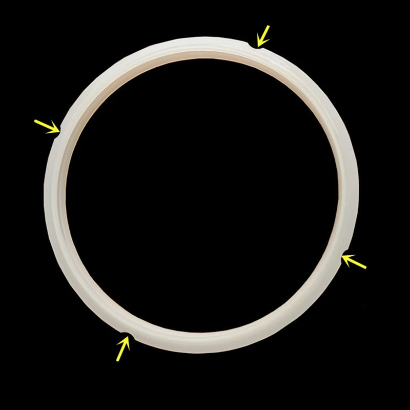 1pc 18/20/22/24cm OD Silicone Rubber Gasket Cooker Lid Sealing Ring Electric Pressure Cooker Replacement For 2-6L Cooker Gaskets