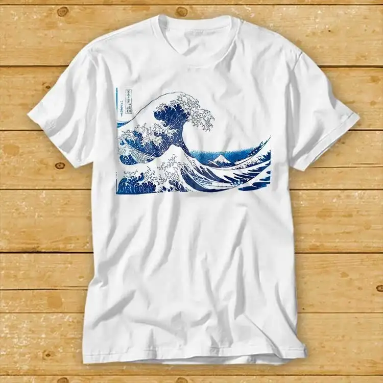 The Great Wave Off Kanagawa Sotto Una Maglietta Wave Ramen
