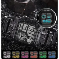 SYNOKE-Montres numériques étanches pour hommes et femmes, montre-bracelet de sport Shoous, multifonction, extérieur, course à pied, étudiant, sept lumières 6