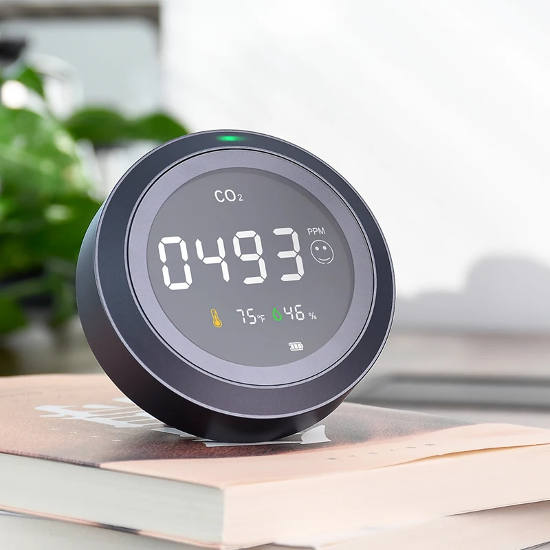 

Carbon Dioxide Detector Gas Analyzer Multifunctional Air Quality Monitor CO2 Gas Detector HCHO Temperature and Humidity Meter