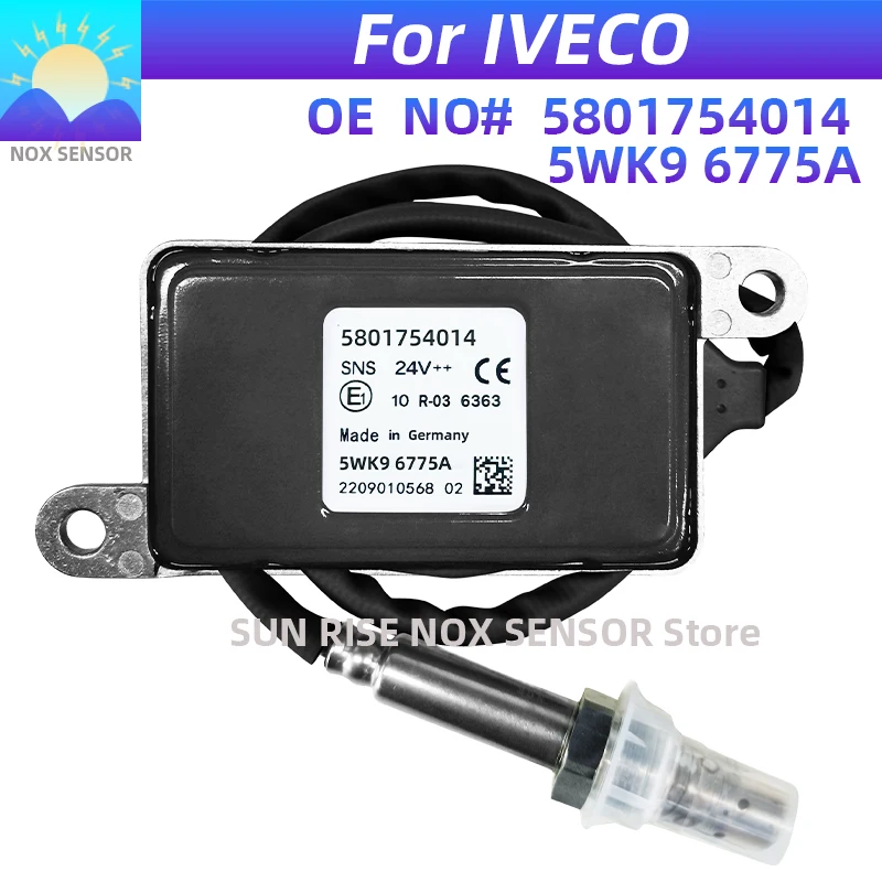 5801754014 5WK96775A 5WK9 6775A 24V Nitrogen Oxygen Sensor 24V For IVECO Trucks Buses Diesel Exhaust Gas Detection Nox Sensor