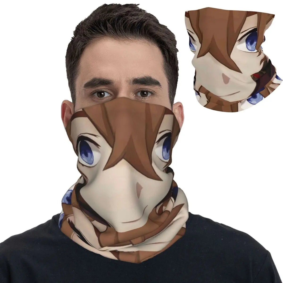 

Childe Genshin Impact Bandana Neck Gaiter Printed Anime Wrap Scarf Multi-use Cycling Scarf Fishing Unisex Adult Washable