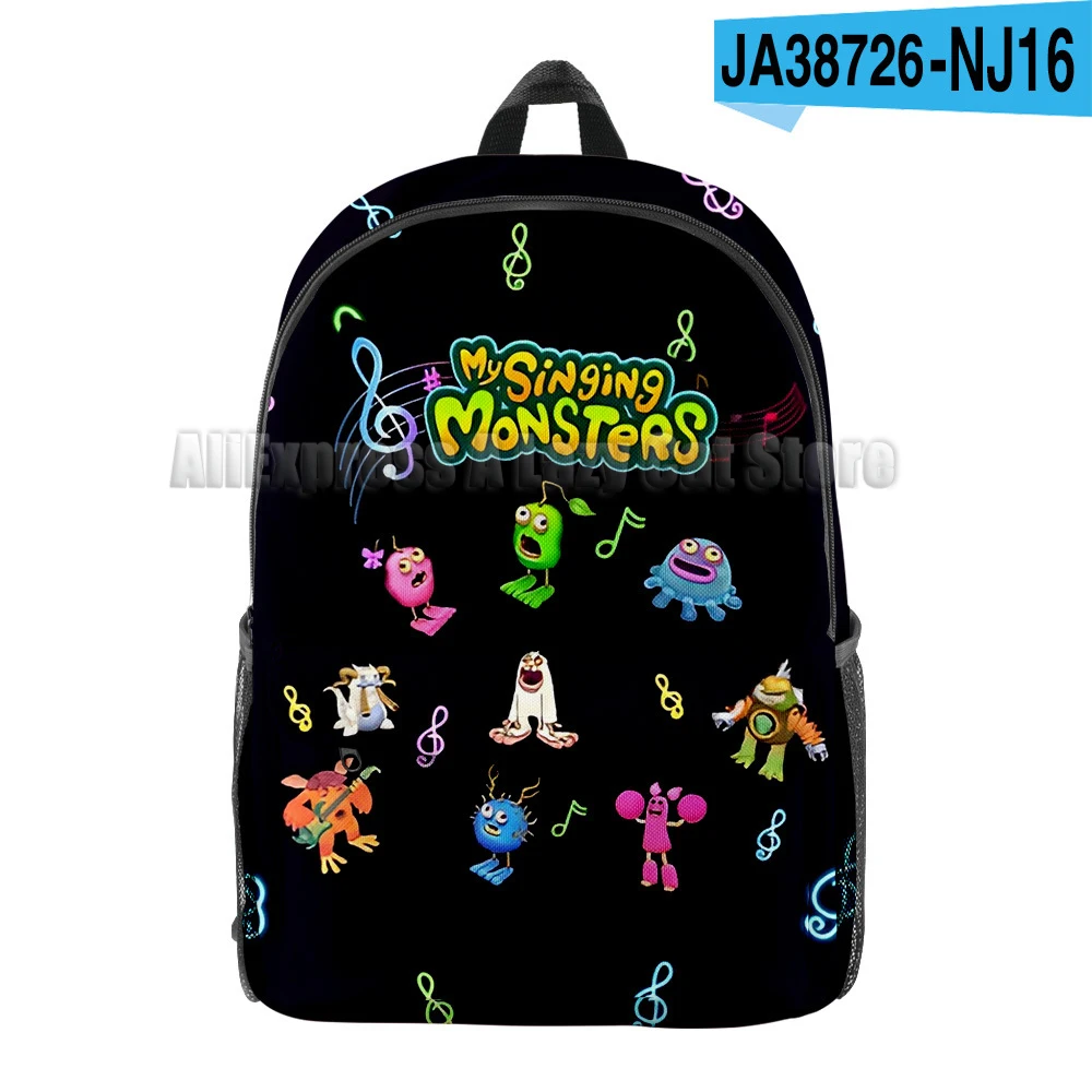 My Singing Monsters Bacpack Stuffed Horror Game Cartoon Boys Girls Kids Knapsack Anime School Bags Children's Rucksack Gifts 2