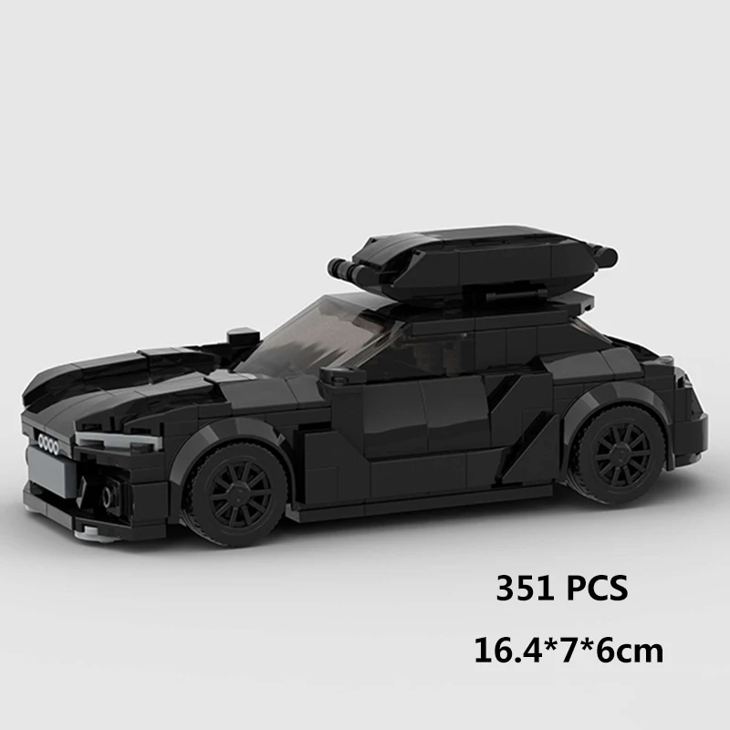 MOC 스피드 챔피언 슈퍼 레이스카 F1 그레이트 차량 레이싱 모델 빌딩 블록, 브릭 스포츠 키트 세트, 시티 테크닉, 어린이 장난감
