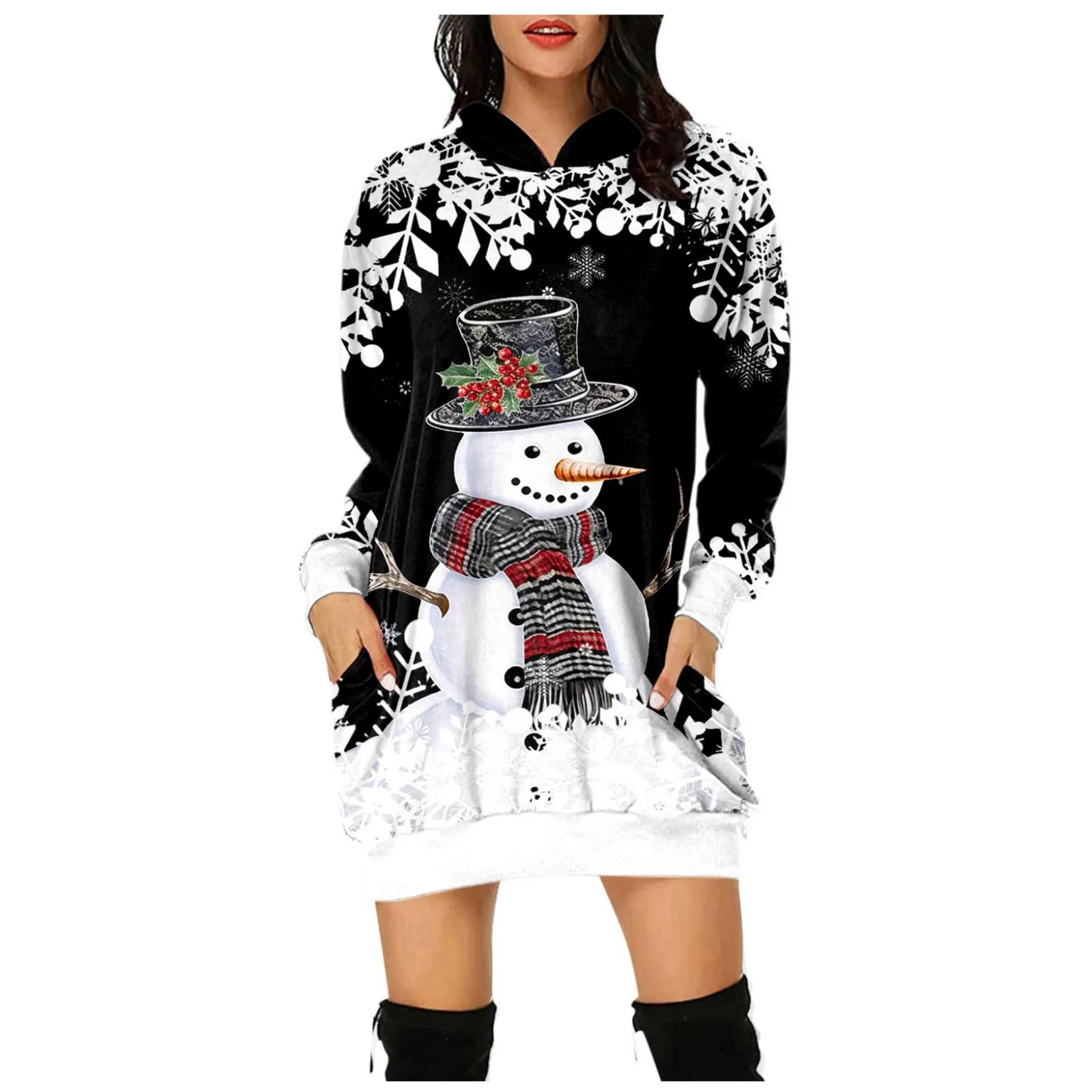 

Japanese Y2k Delicate Hooded Women Pullover Set New Long Sleeves Christmas Women Sweatshirts High Quality Свитшот Женский