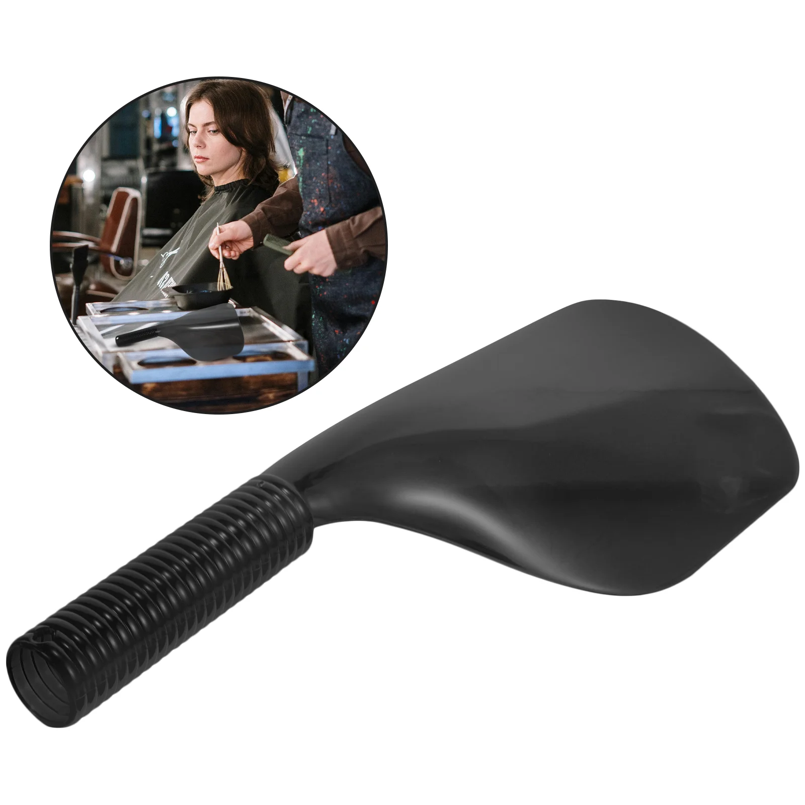 

Barber Salon Face Shield Hair Spray Plastic Face Protector Masks Black Reusable Hairspray Shield Haircut Cover Hair Salon