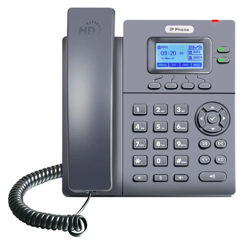 IP phone with POE /SIP phone 2 sip lines VOIP