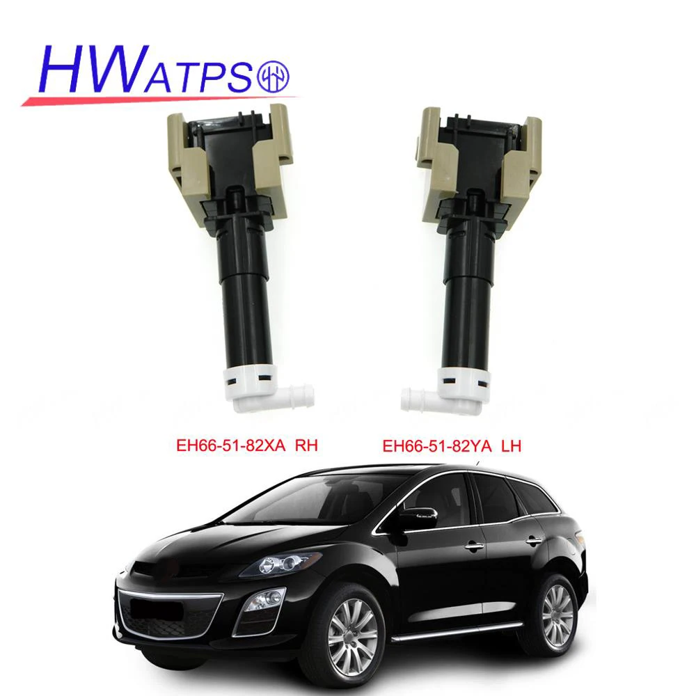 

HWATPS New Front Left&Right Headlight Washer Spray Nozzle Jet For Mazda CX-7 CX7 2009-2012 EH66-51-82YA LH EH66-51-82XA RH