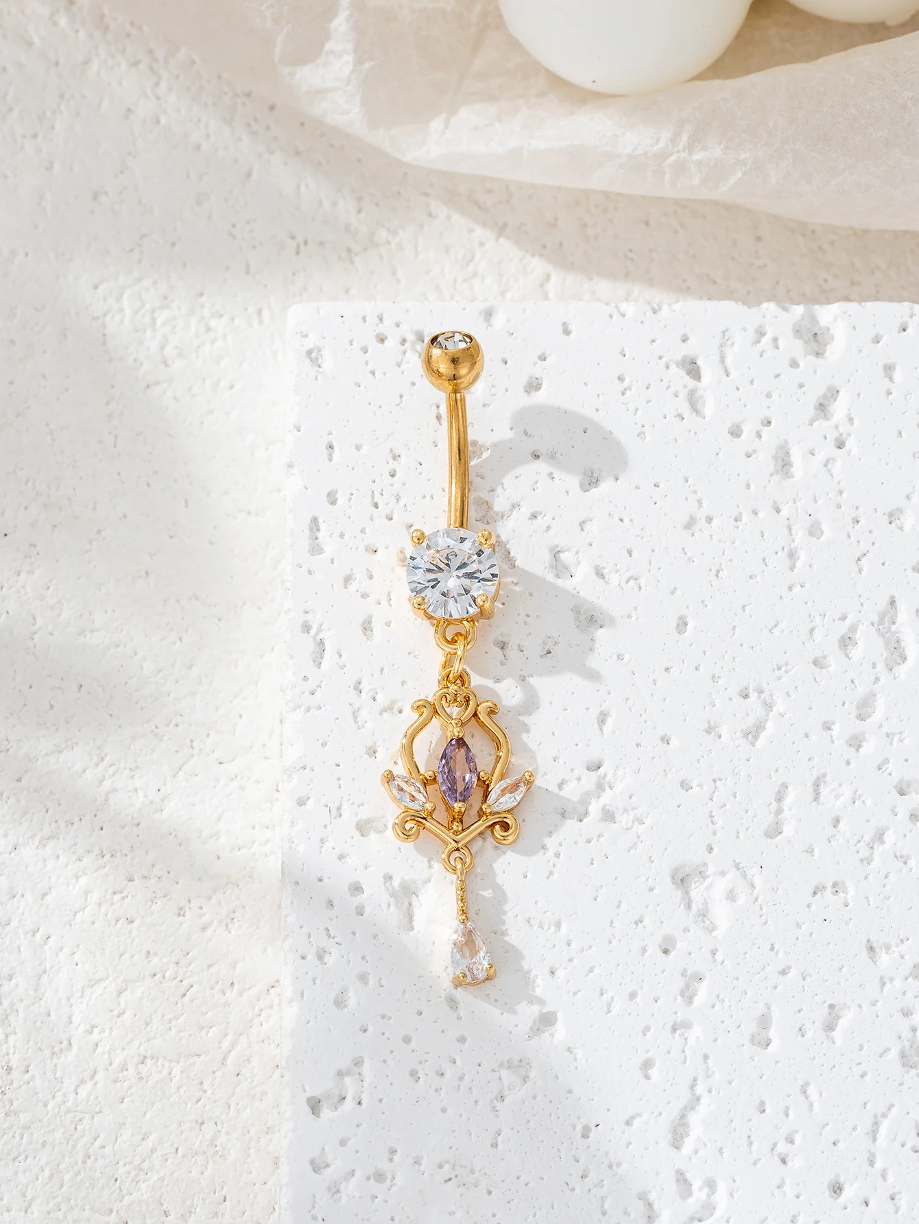 Womens Party Accessories Copper Belly Button Ring