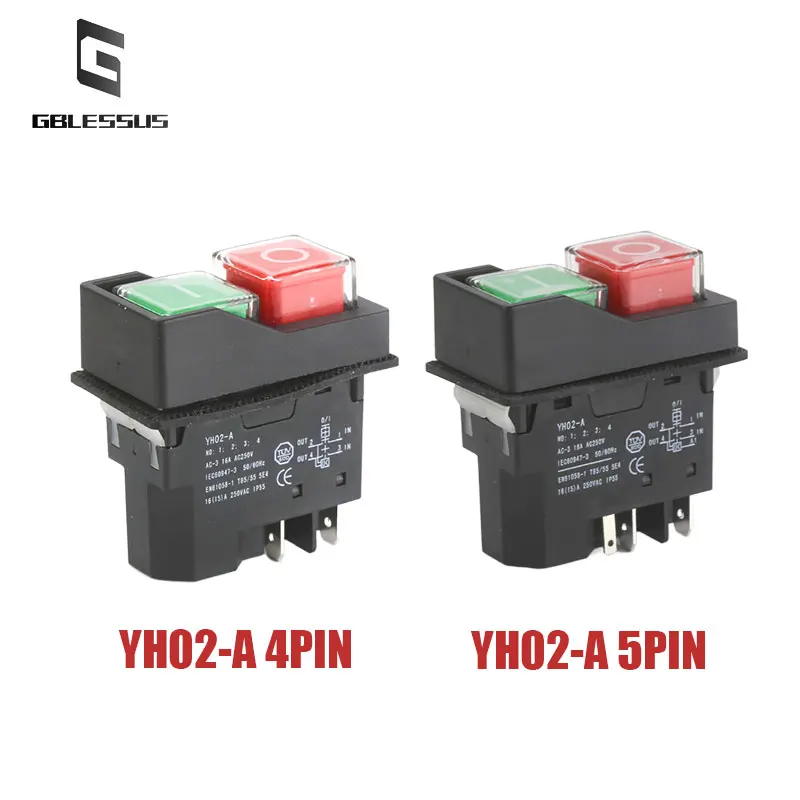 Electrician-Switch-YH02-A-KLD-28A-AC220V-Electromagnetic-Start-Button ...