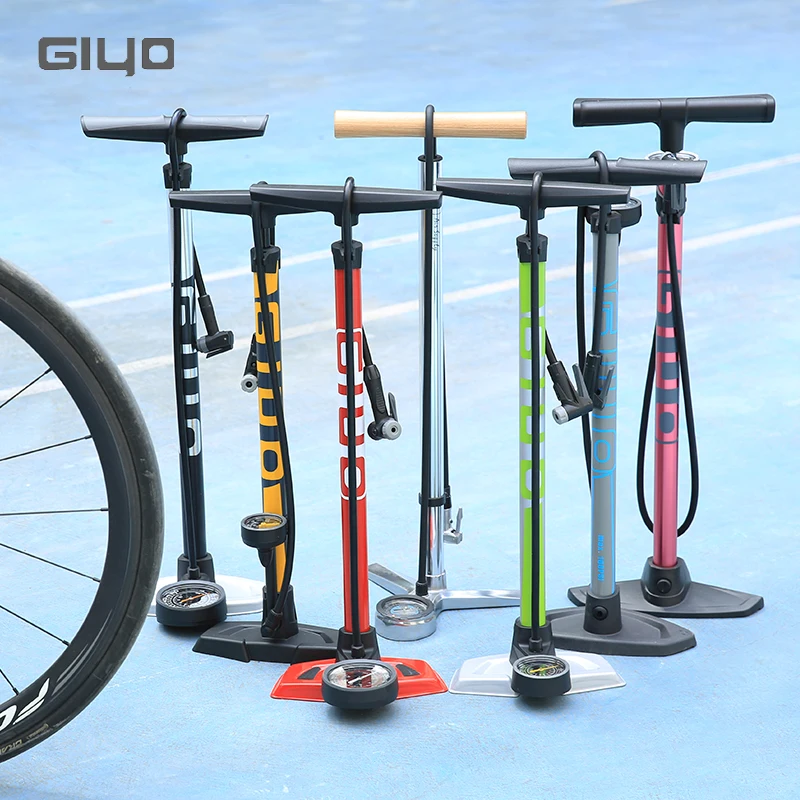GIYO 160psi Bicycle Floor Standing Big Pump Efficient Inflating