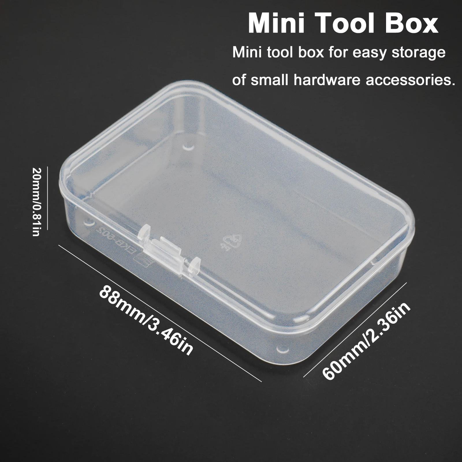 NEWACALOX 10Pcs/lot Mini Toolbox Electronic Plastic Parts Container Tool Box  Screw Fish Hook Drill Bit Component Storage Box - AliExpress