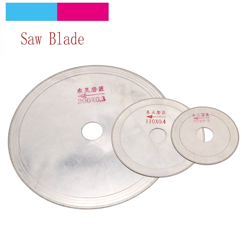 

1pcs Ultra-thin Diamond Circular Saw Blade 3/4/5/6/8 Inch Cutting Arbor Disc Cut Jade Discs For Agate Glass Gems Stone Slits