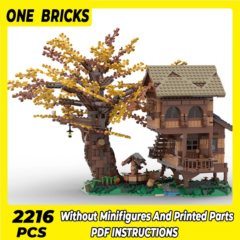 

Moc Building Blocks Modular Street View Solitary Cabin Technical Bricks DIY Assembly Construction Toys For Childr Holiday Gifts