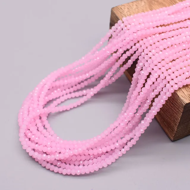 New 2x3mm Dyeing Loose Spacer Czech Beads Crystal Faceted Rondel Glass Beads for Jewelry Making Jewelry DIY Accessories 6 2mm 170pcs