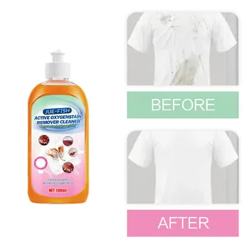 Fabric Cleaning Liquid Laundry Oil Cleaning Clothing Sweat Stains Remover T-shirt Degreasers Clothes Active Enzyme Detergent