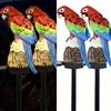 Solar Parrot Floor Insert Statue Light Parrot Outdoor Garden Waterproof LED Lights For Walkway Yard Lawn Landscape Decorative 2
