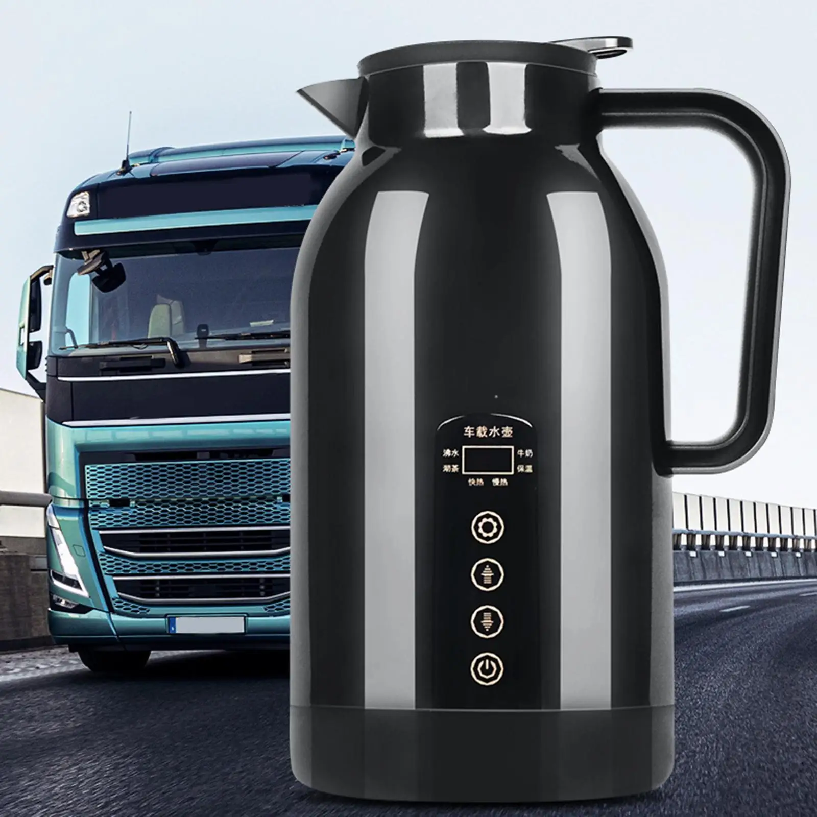 

12V 24V Electric Car Kettle Boiler Cigarette Lighter 1300ml Warmer for Coffee